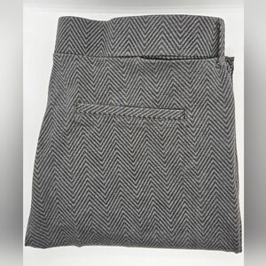 Betabrand Bootcut 7 Pocket Yoga Pant Black & Grey Chevron XXL Long